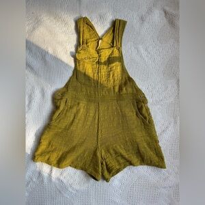 Free People Happiest When Sandy Shortalls Small cotton